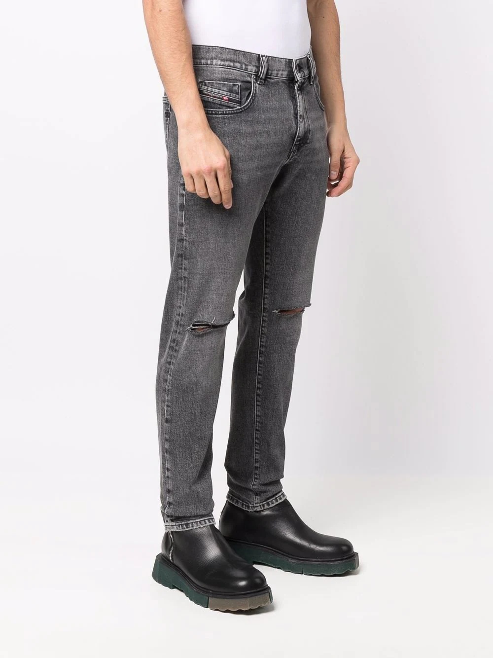 low-rise straight-leg jeans - 3