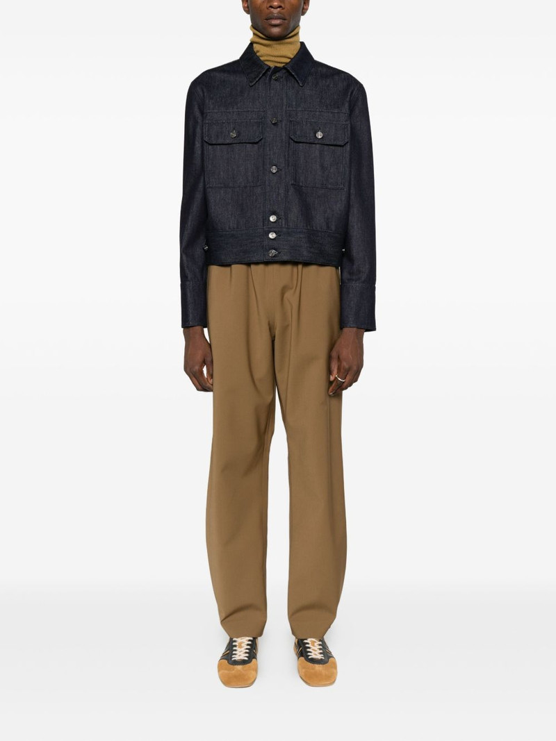LACOSTE long-sleeved denim jacket outlook