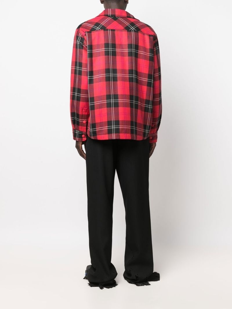 check hooded jacket - 6