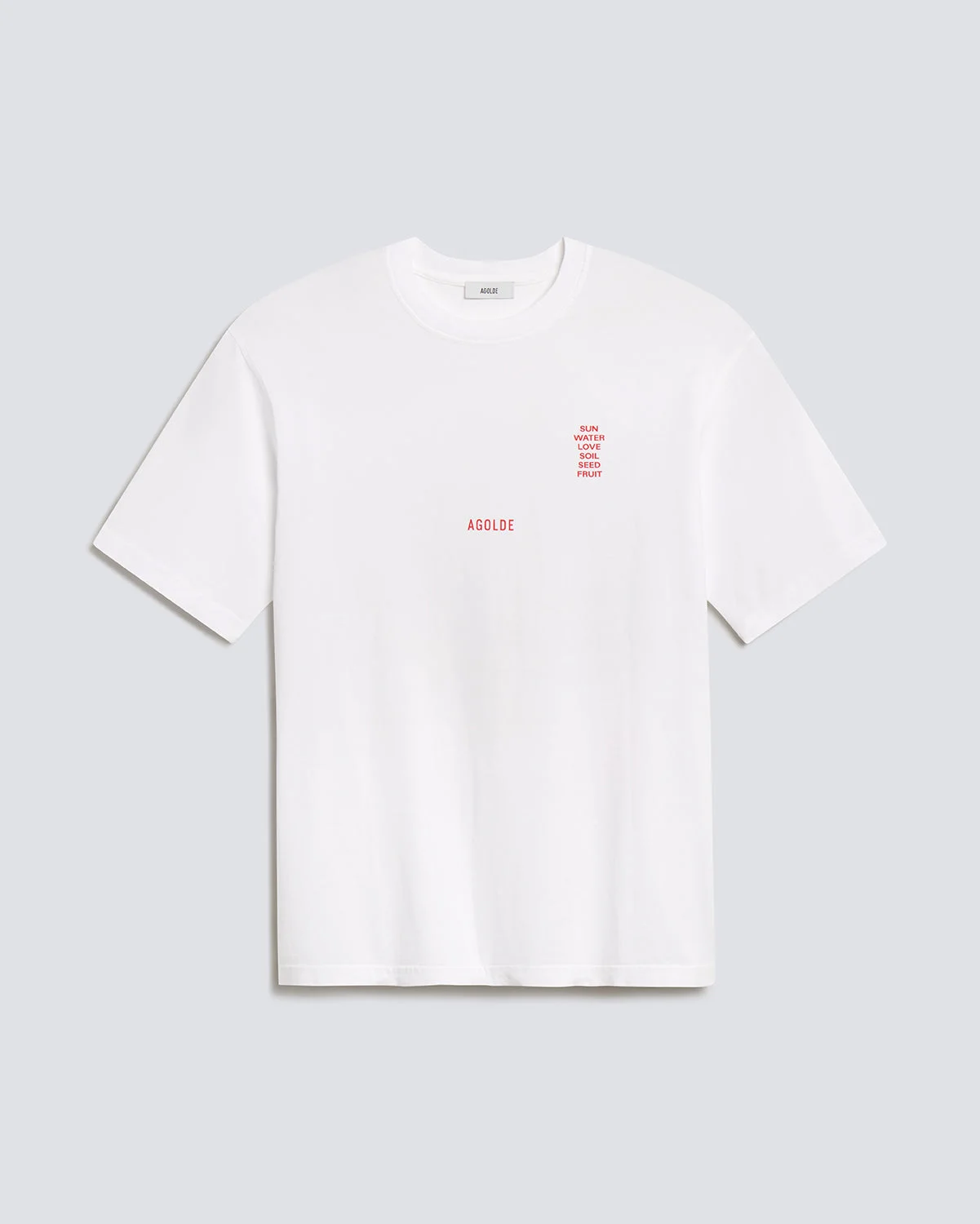 SHORT SLEEVE TEE RON FINLEY IN SOFT WHITE - 1