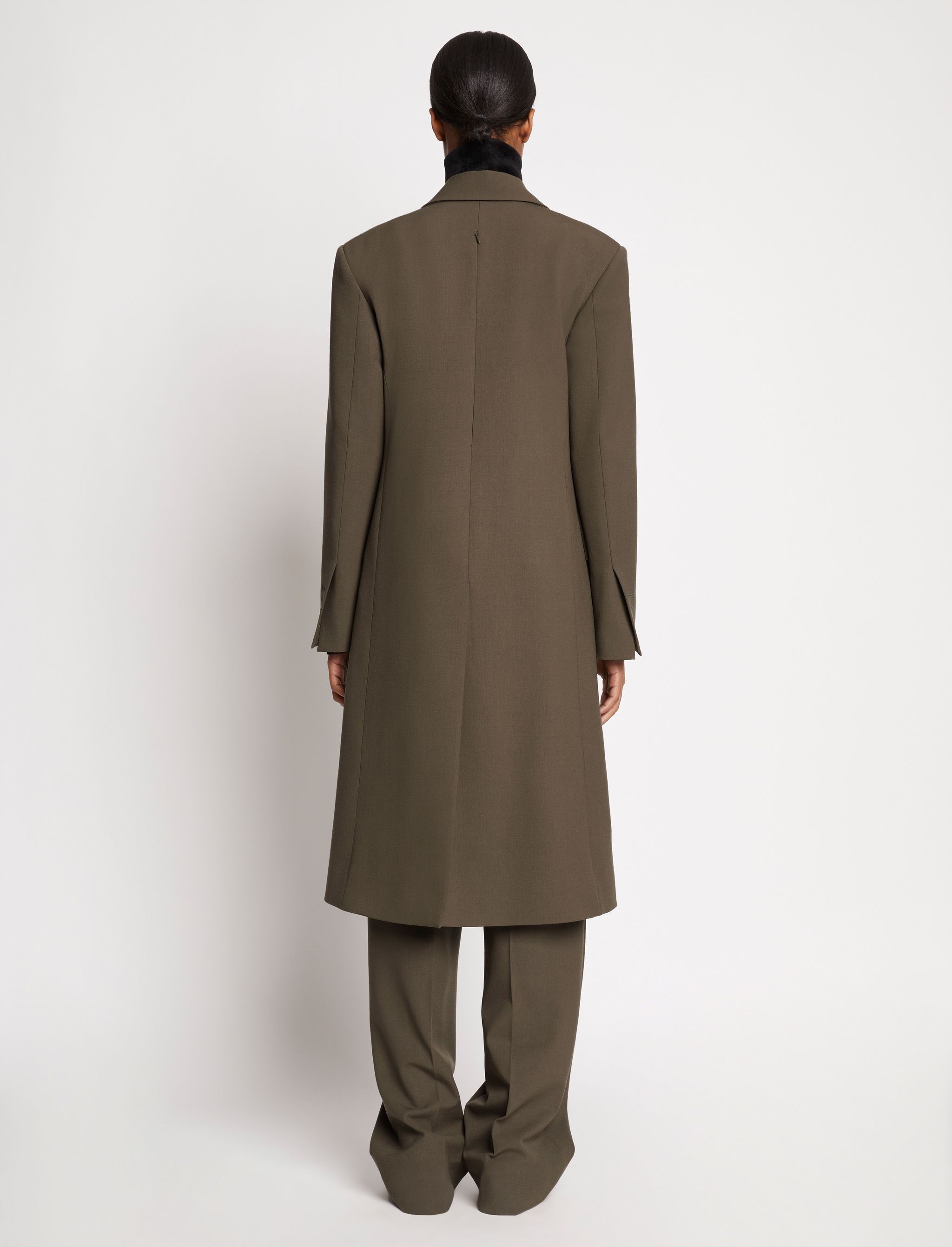 Lightweight Wool Coat - 4