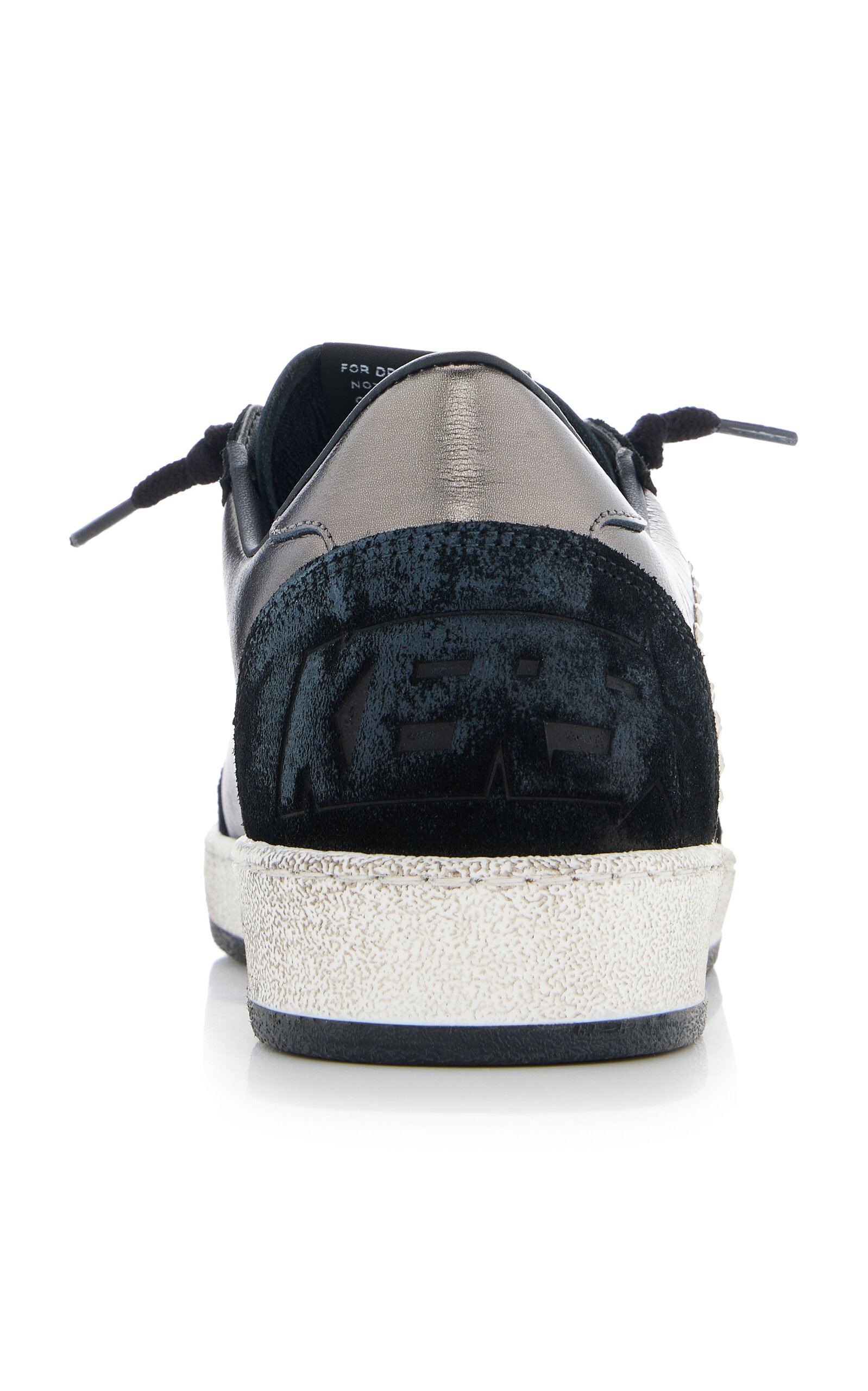 Ballstar Crystal-Embellished Suede Sneakers black - 4