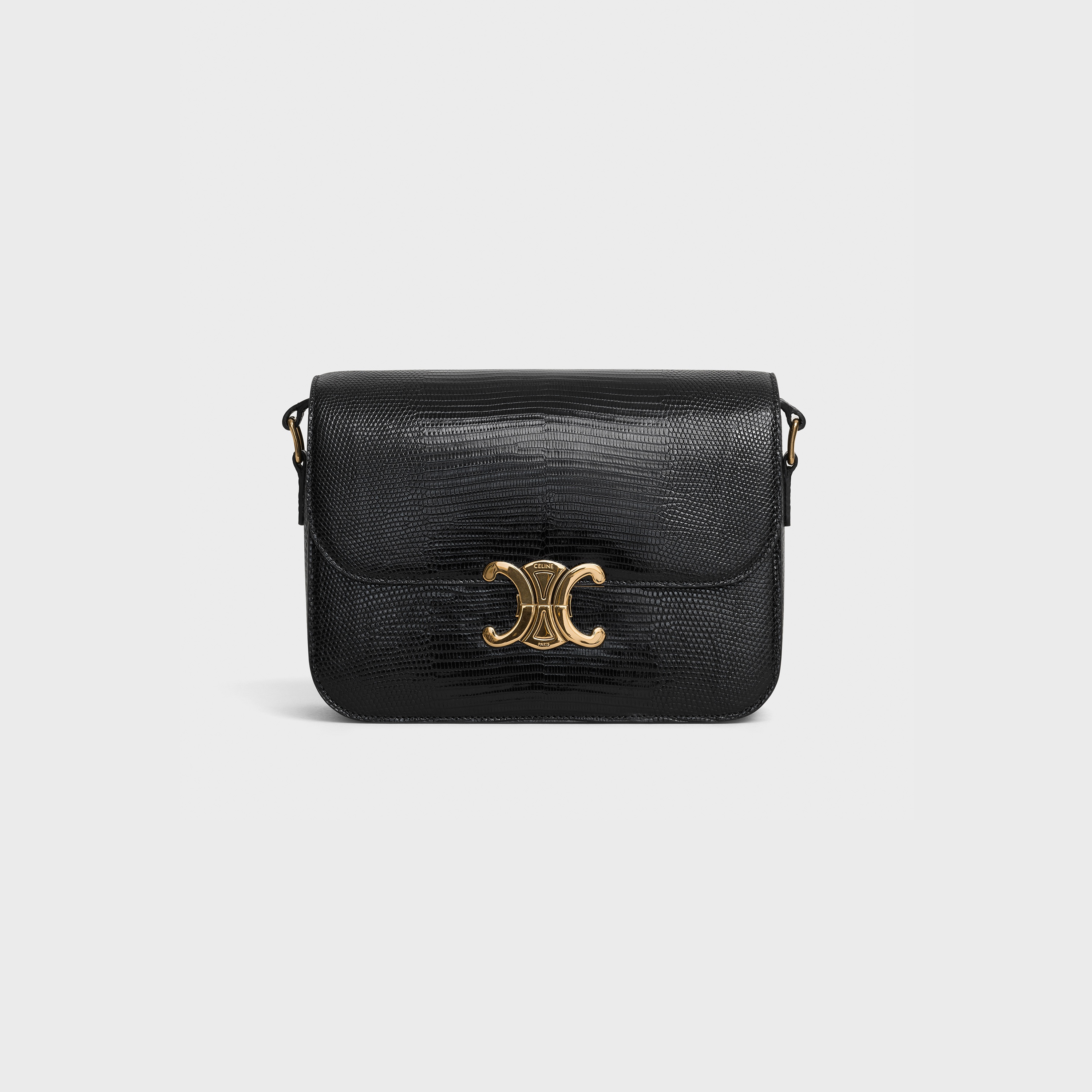 MEDIUM TRIOMPHE BAG IN LIZARD - 1