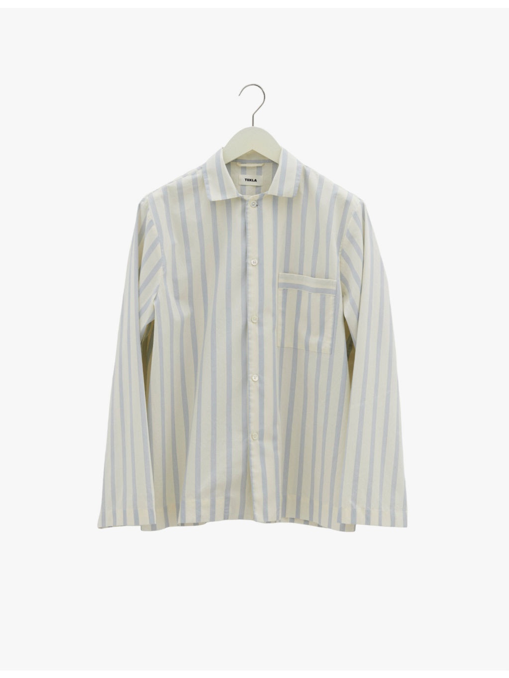 Patch-pocket cotton poplin pyjama shirt - 6