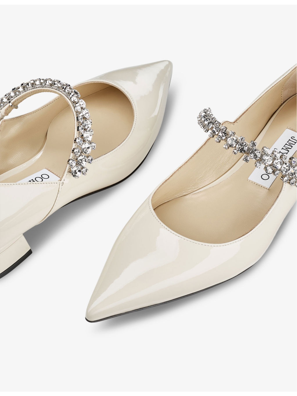Bing 25 crystal-embellished patent-leather flats - 5
