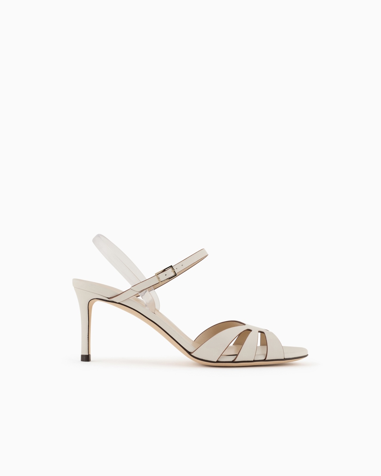 HEELED, NAPPA-LEATHER SANDALS - 1