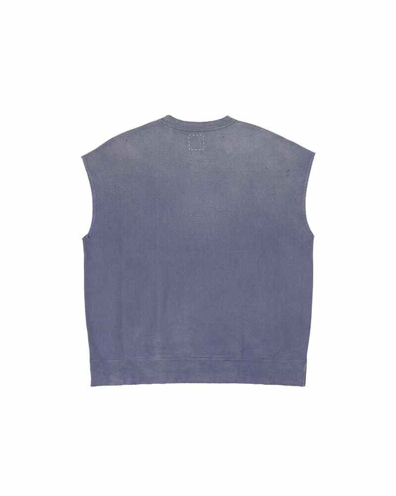 visvim MONDO SWEAT S/L CRASH NAVY | REVERSIBLE