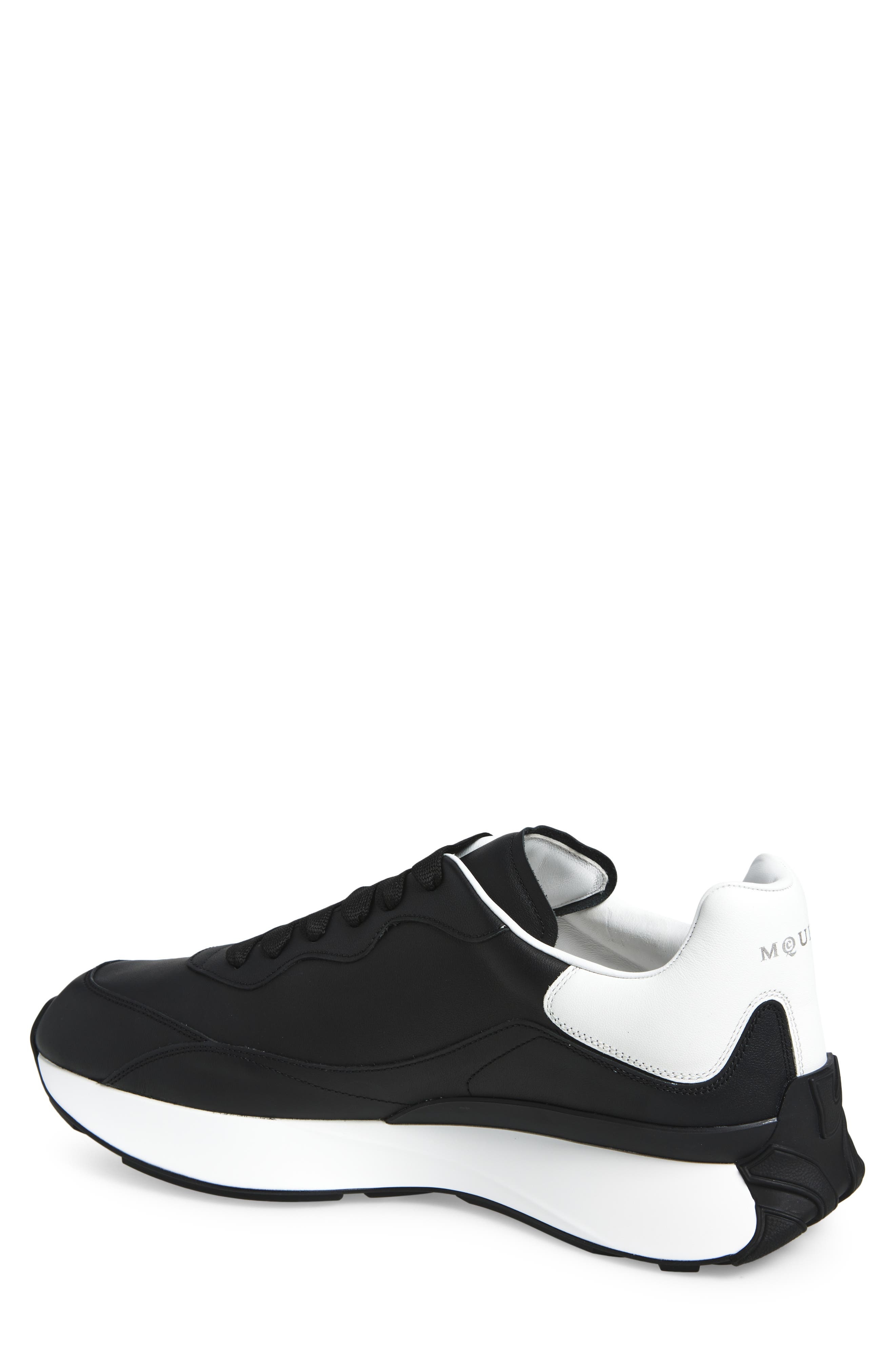 McQueen Sprint Runner Sneaker in Black/White at Nordstrom - 2