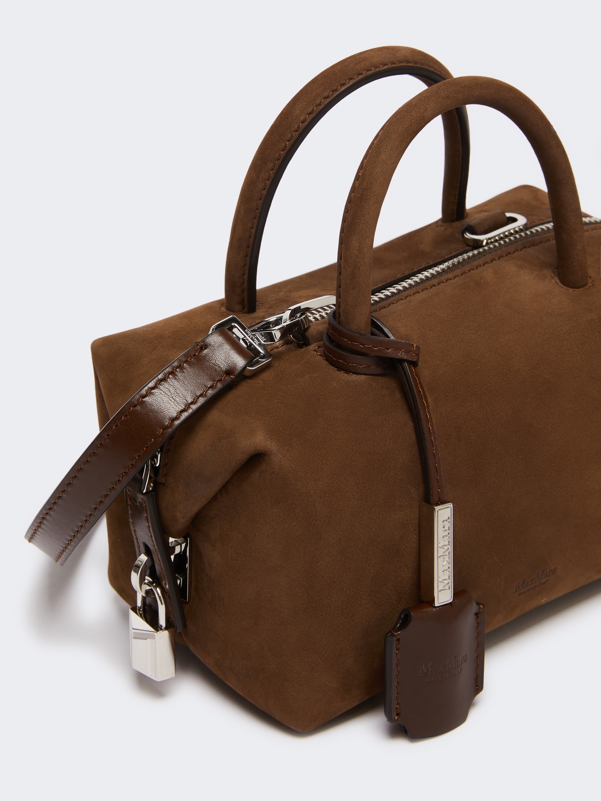 HOLDALLSSUEDE Small nubuck leather bowler bag - 5