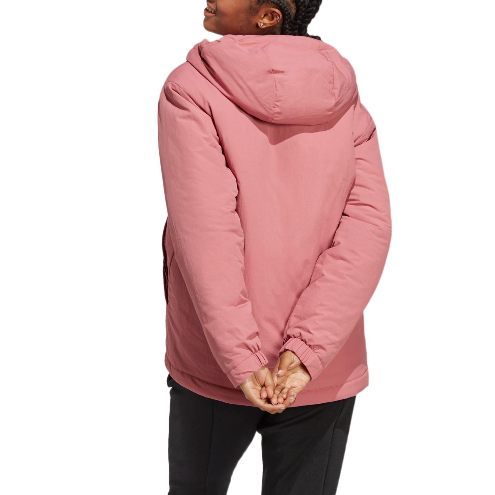 (WMNS) adidas BSC Sturdy Insulated Hooded Jacket 'Pink' HM2266 - 4