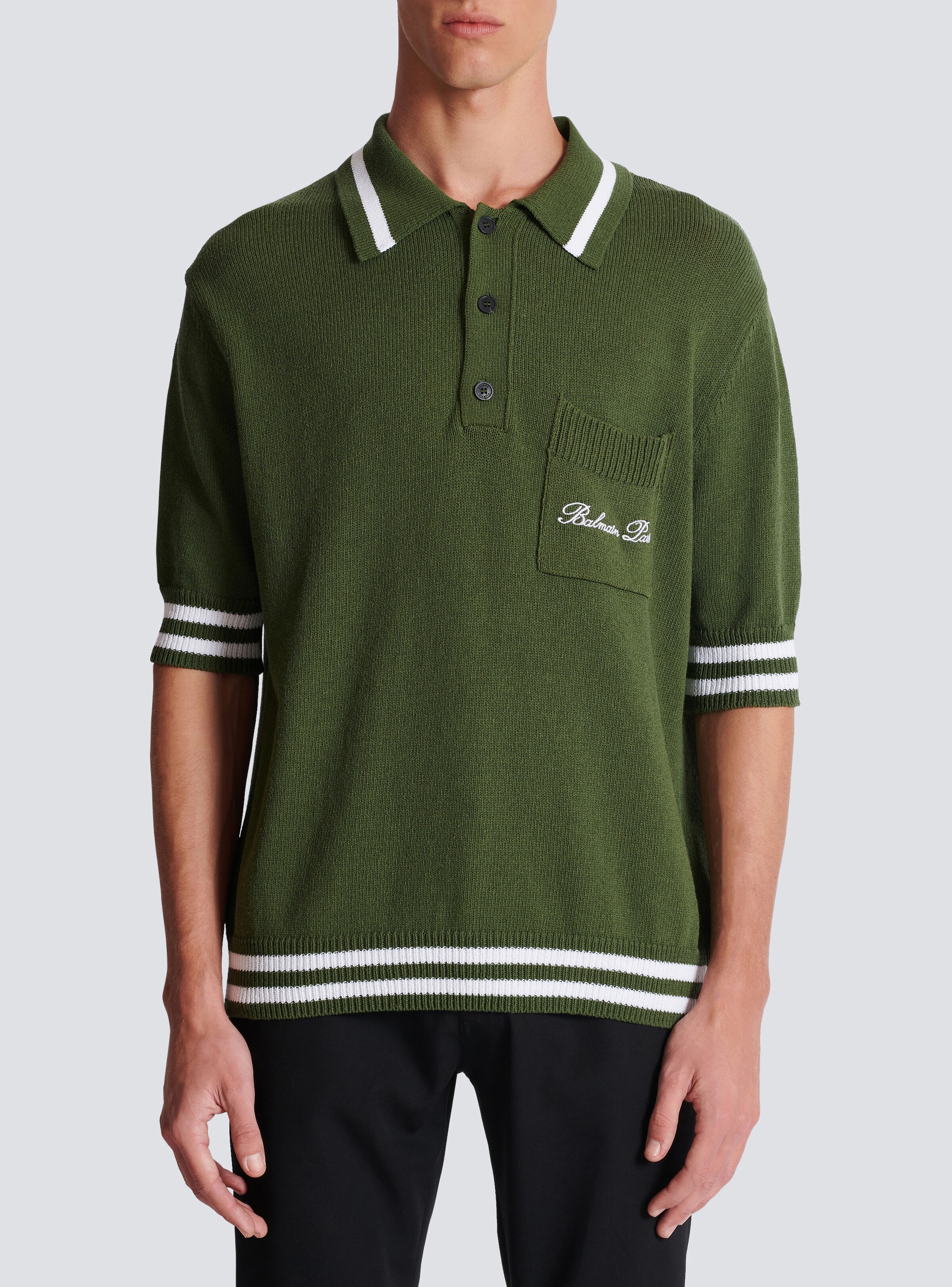 Balmain Signature knit polo shirt - 5