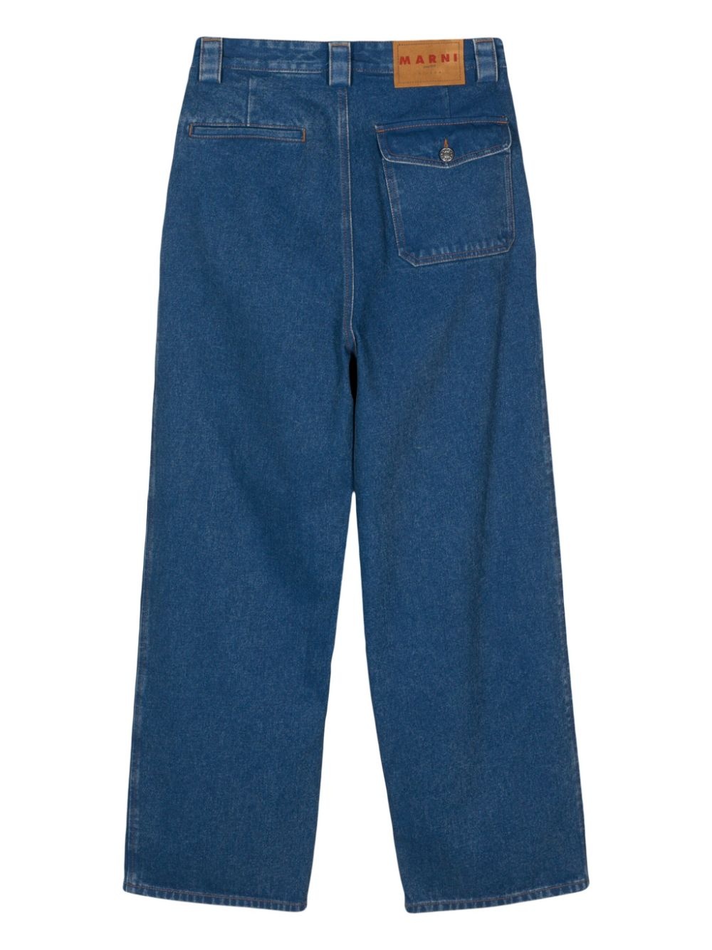logo-patch cotton jeans - 2