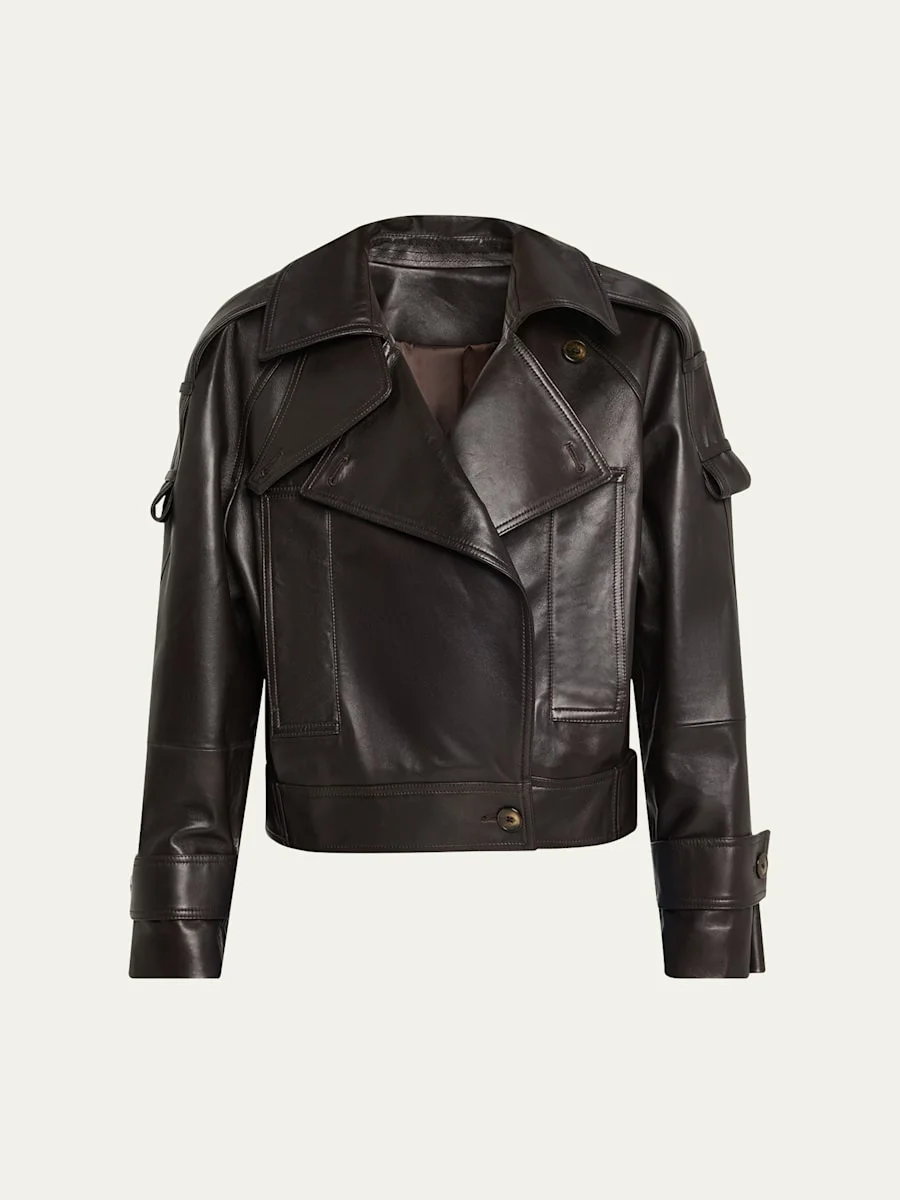 Miles Leather Utility Jacket - 1