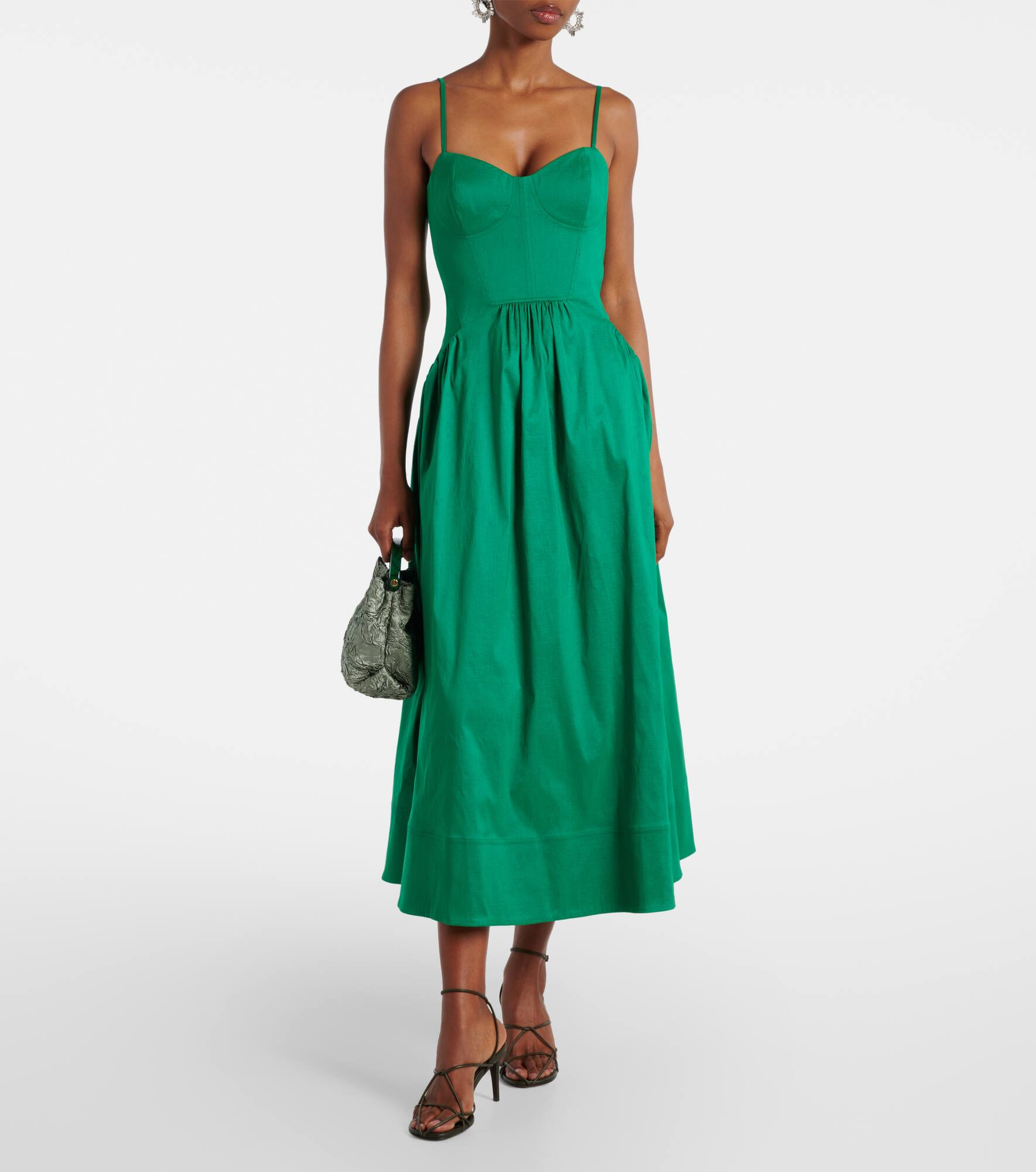 Bailey belted pleated midi dress - 2