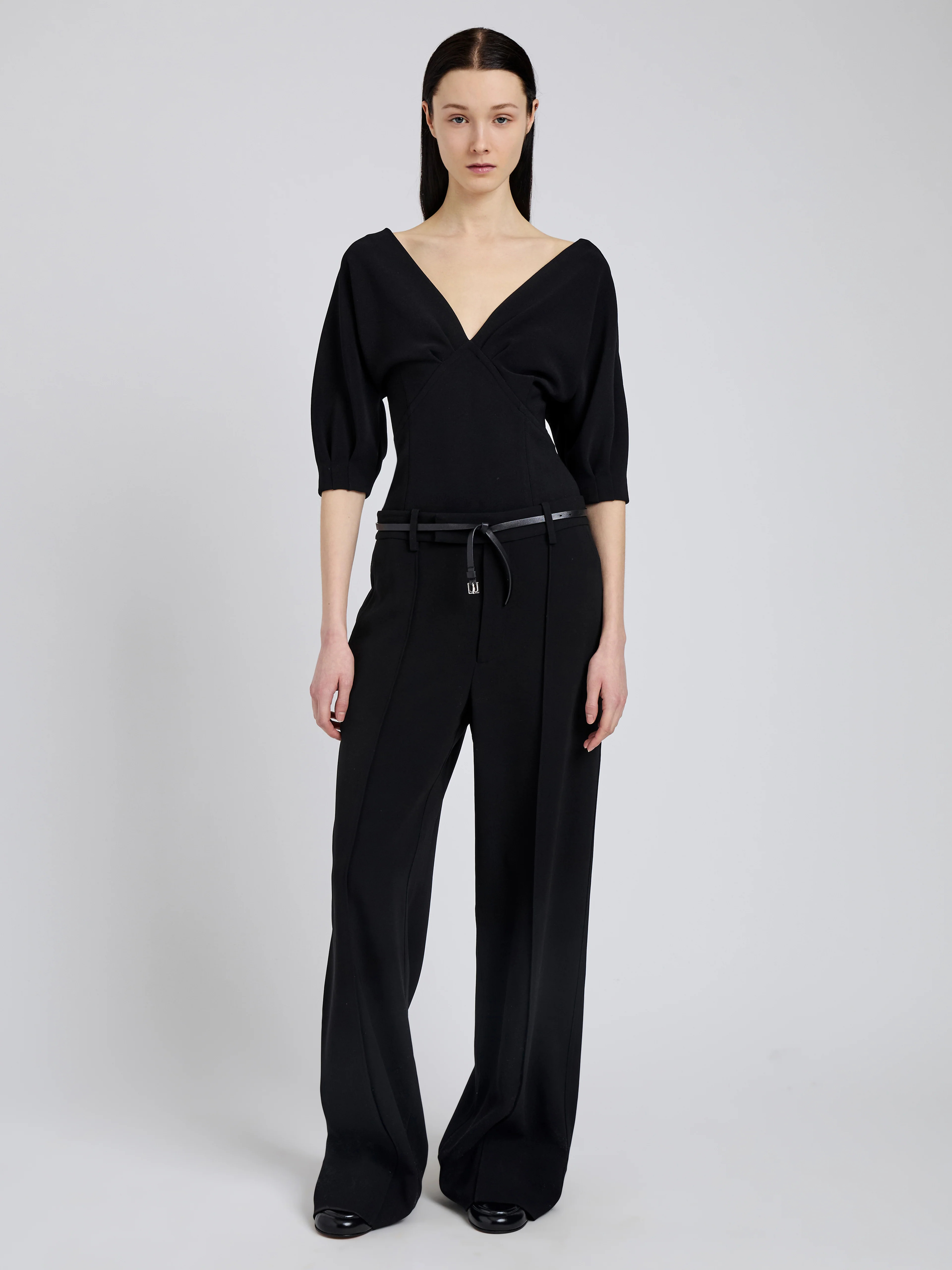 Darena Top in Compact Stretch Crepe - 3