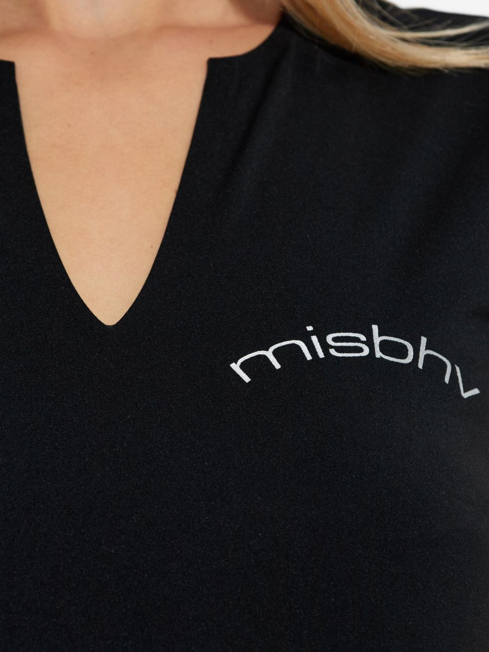 v-neck logo-print T-shirt - 5