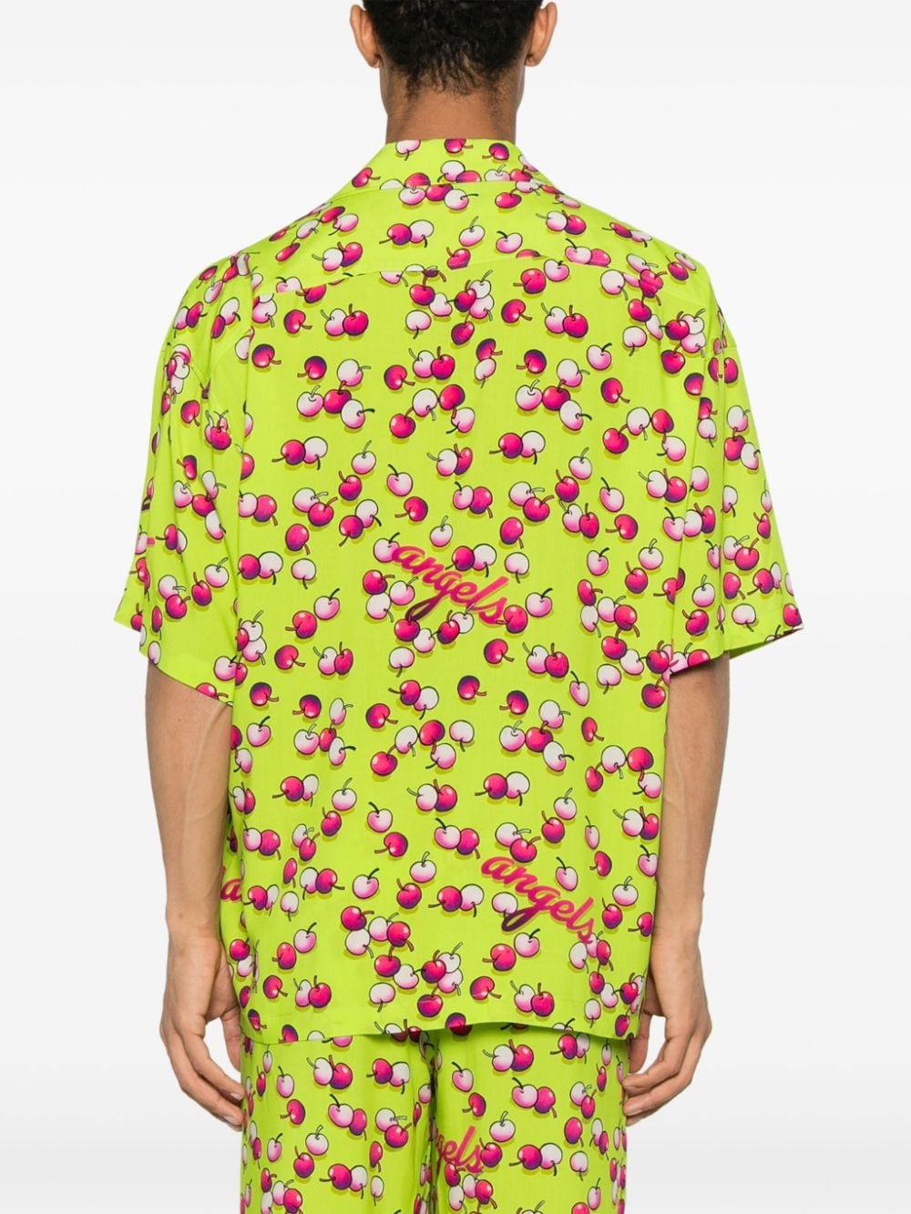 cherry-print shirt - 4