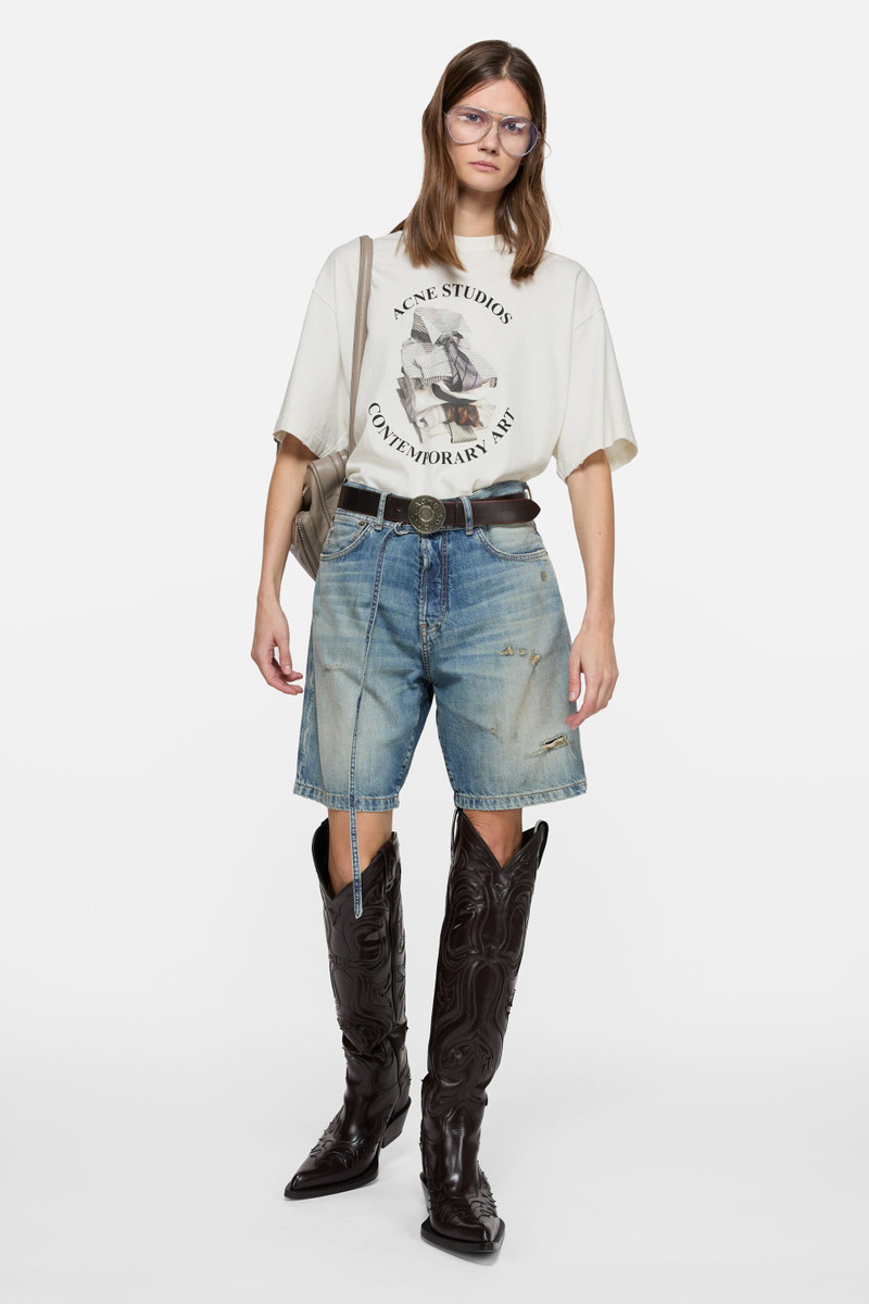 Acne Studios Printed t-shirt - relaxed - Off white outlook