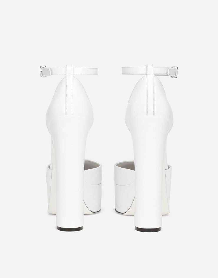 Polished calfskin platforms - 3