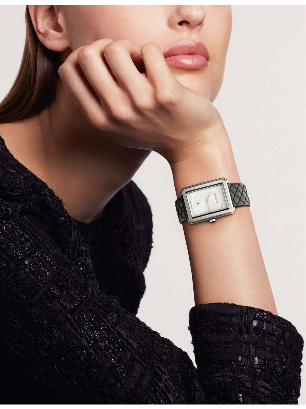 H6954 BOY·FRIEND leather and steel quartz watch - 2