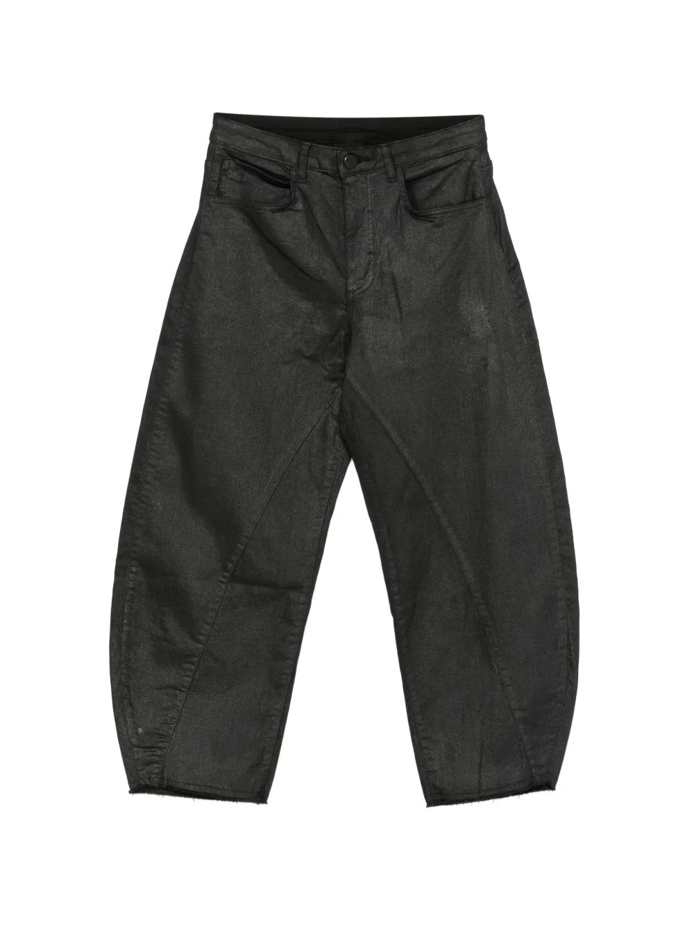 belt-loop coated trousers - 1