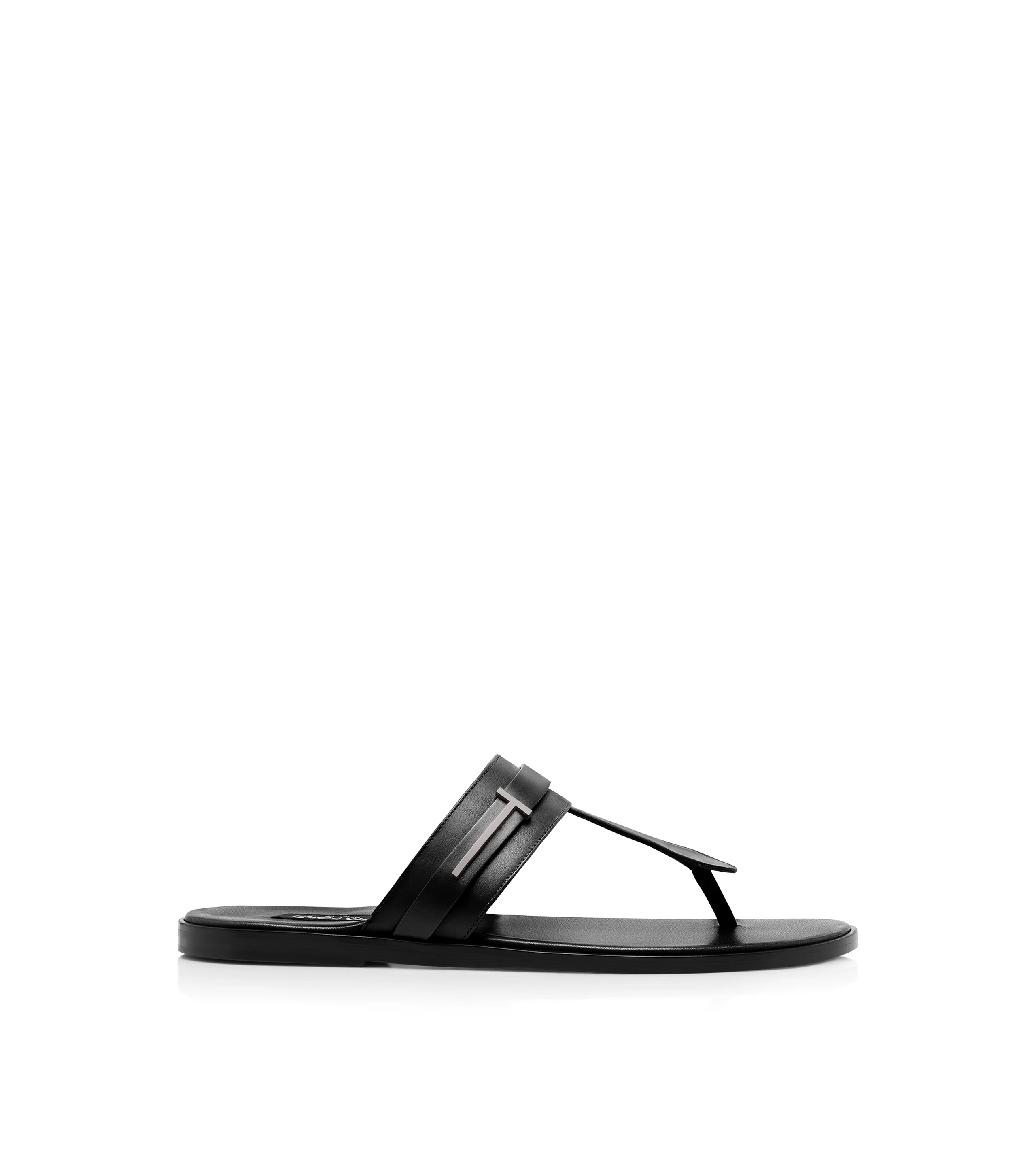 SMOOTH LEATHER T-SANDAL - 1