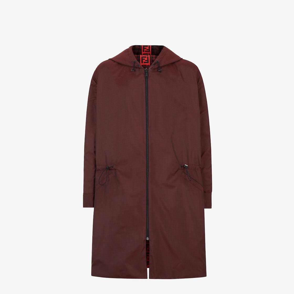 Red nylon parka - 1
