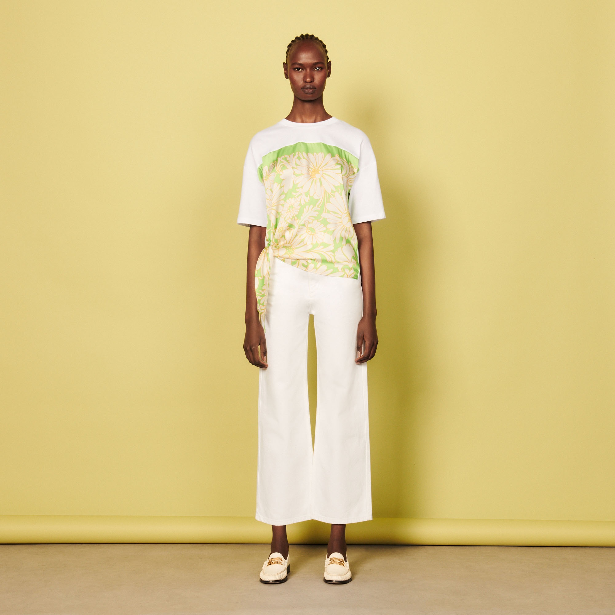 Organic cotton scarf T-shirt - 7