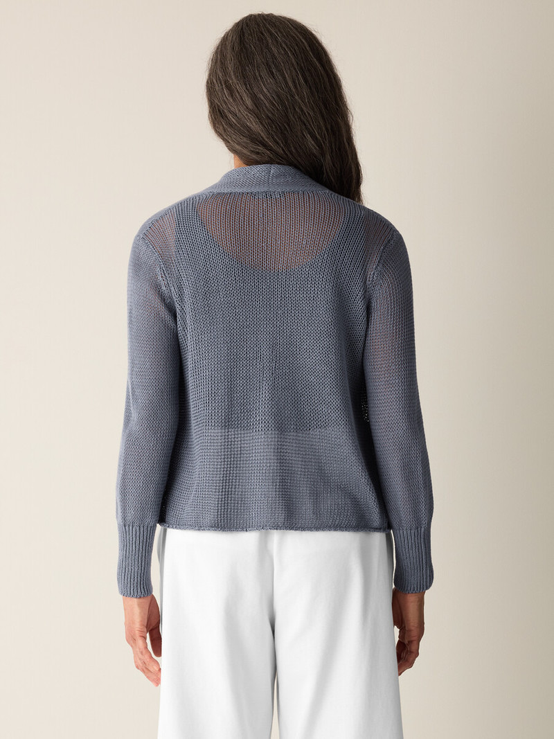 Organic Linen Cotton Cropped Cardigan 4