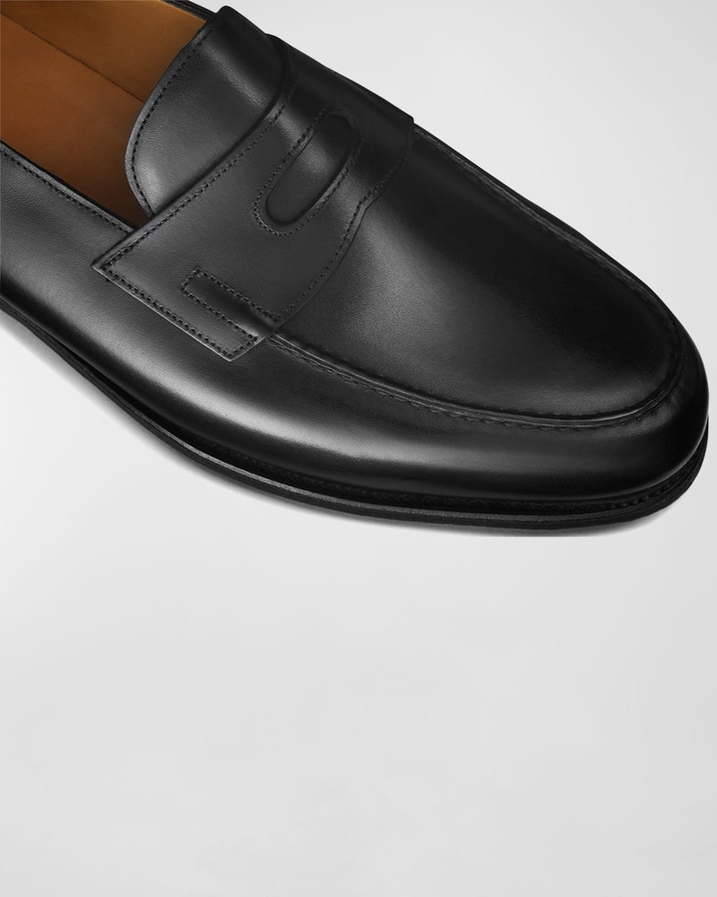 John Lobb Men's Iconic Leather Penny Loafers outlook