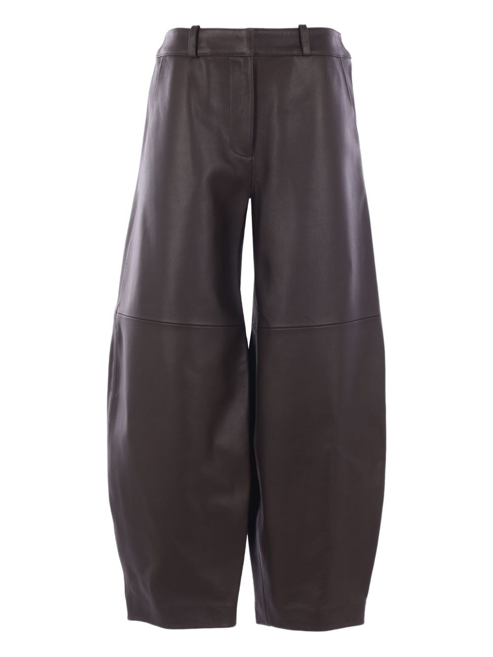 balloon leather trousers - 1