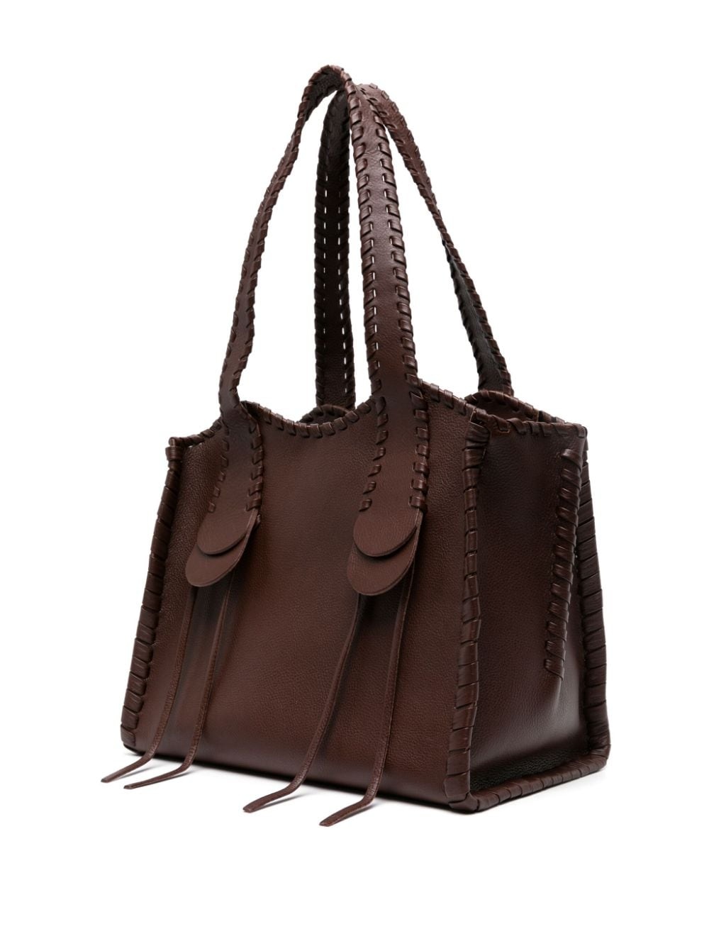 medium Mony leather tote bag - 3