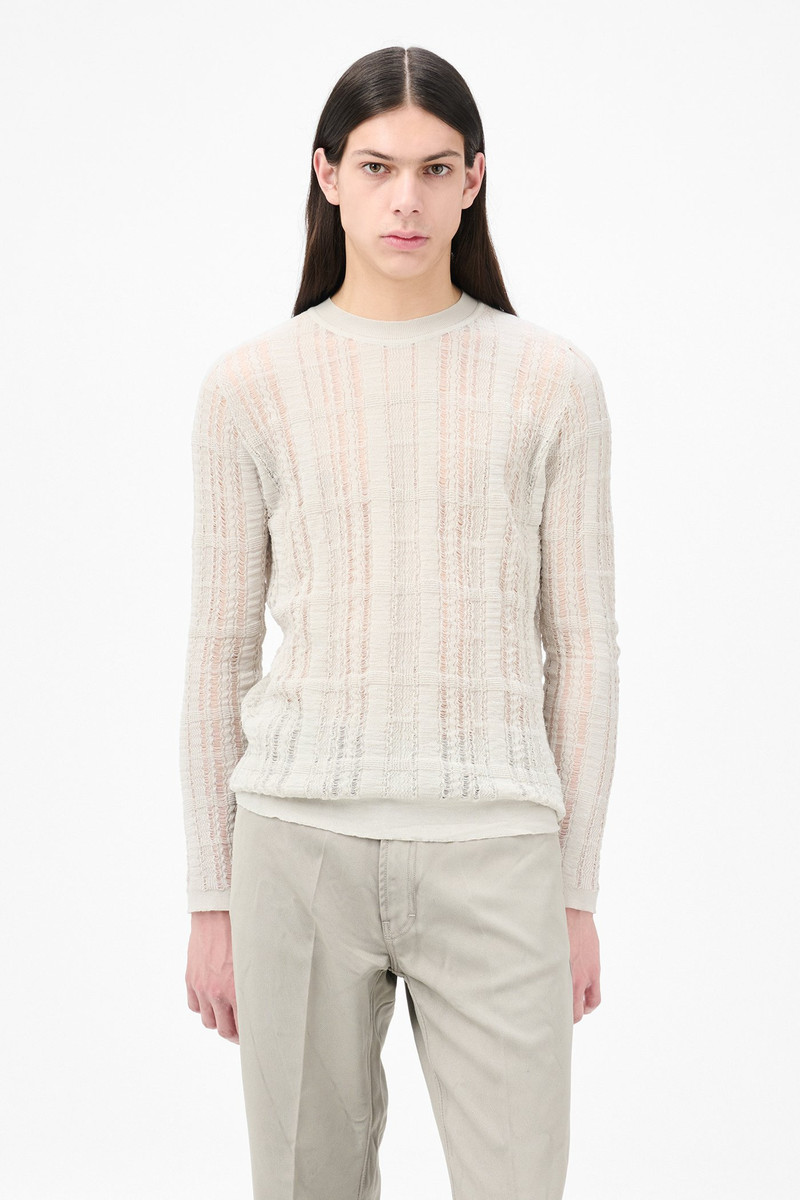 Formal Roundneck Cloud Grey Tech Cotton 3