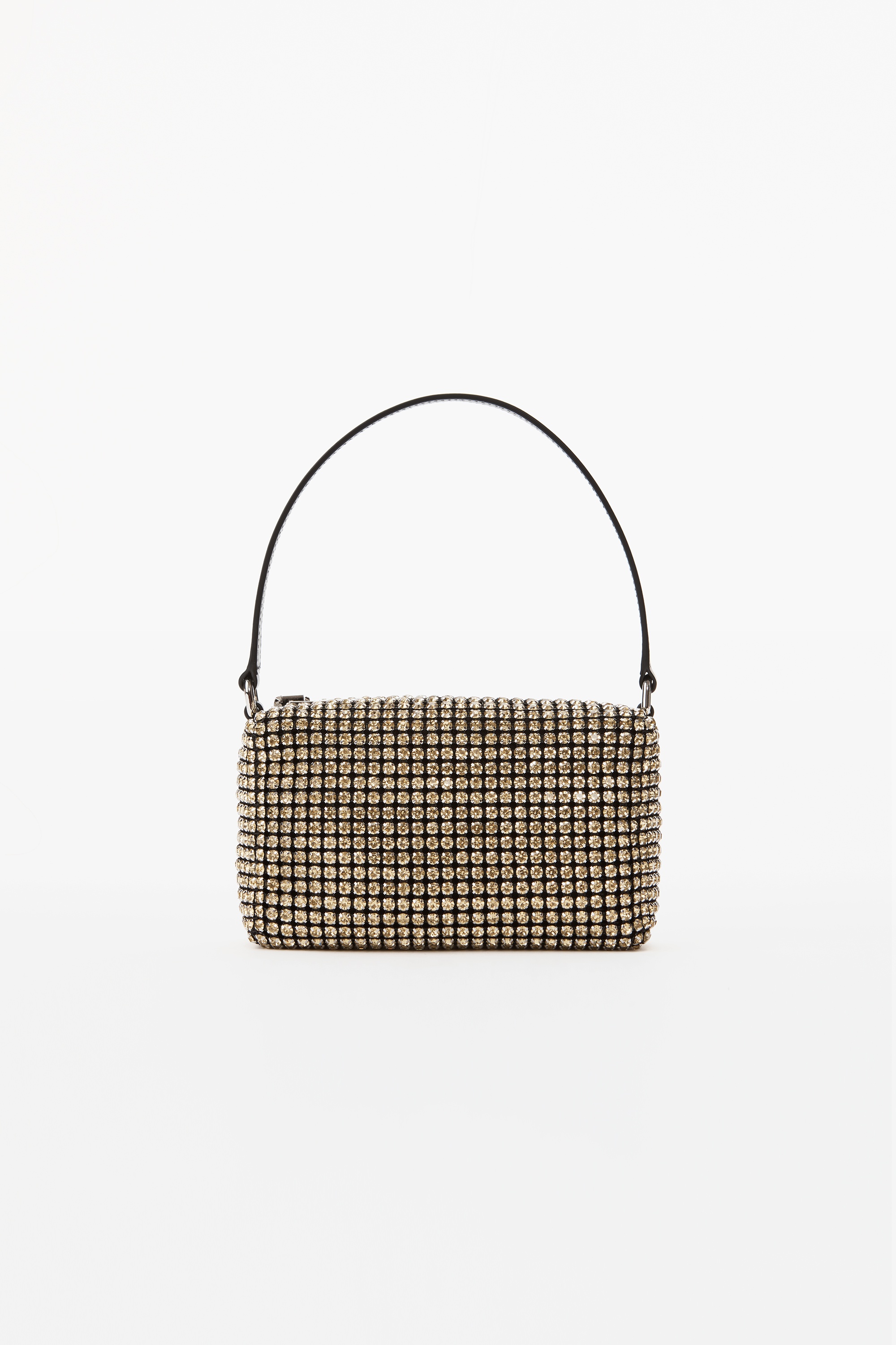 HEIRESS MEDIUM POUCH IN RHINESTONE MESH - 1