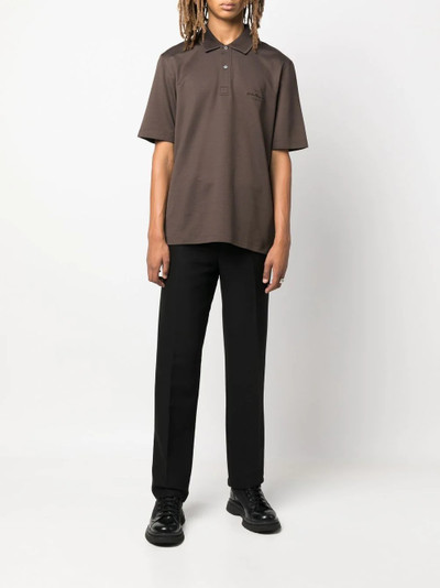 Salvatore Ferragamo embroidered-logo polo shirt outlook