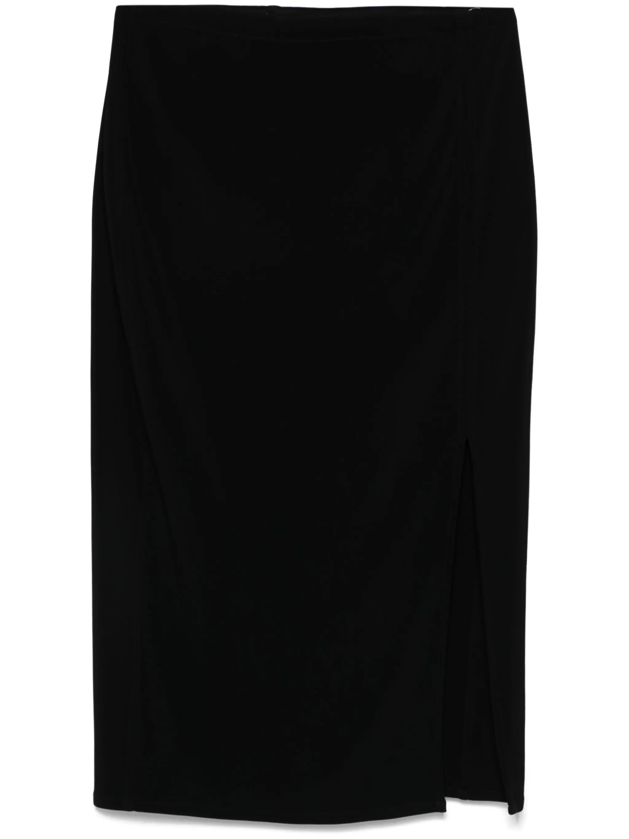 draped midi skirt - 1