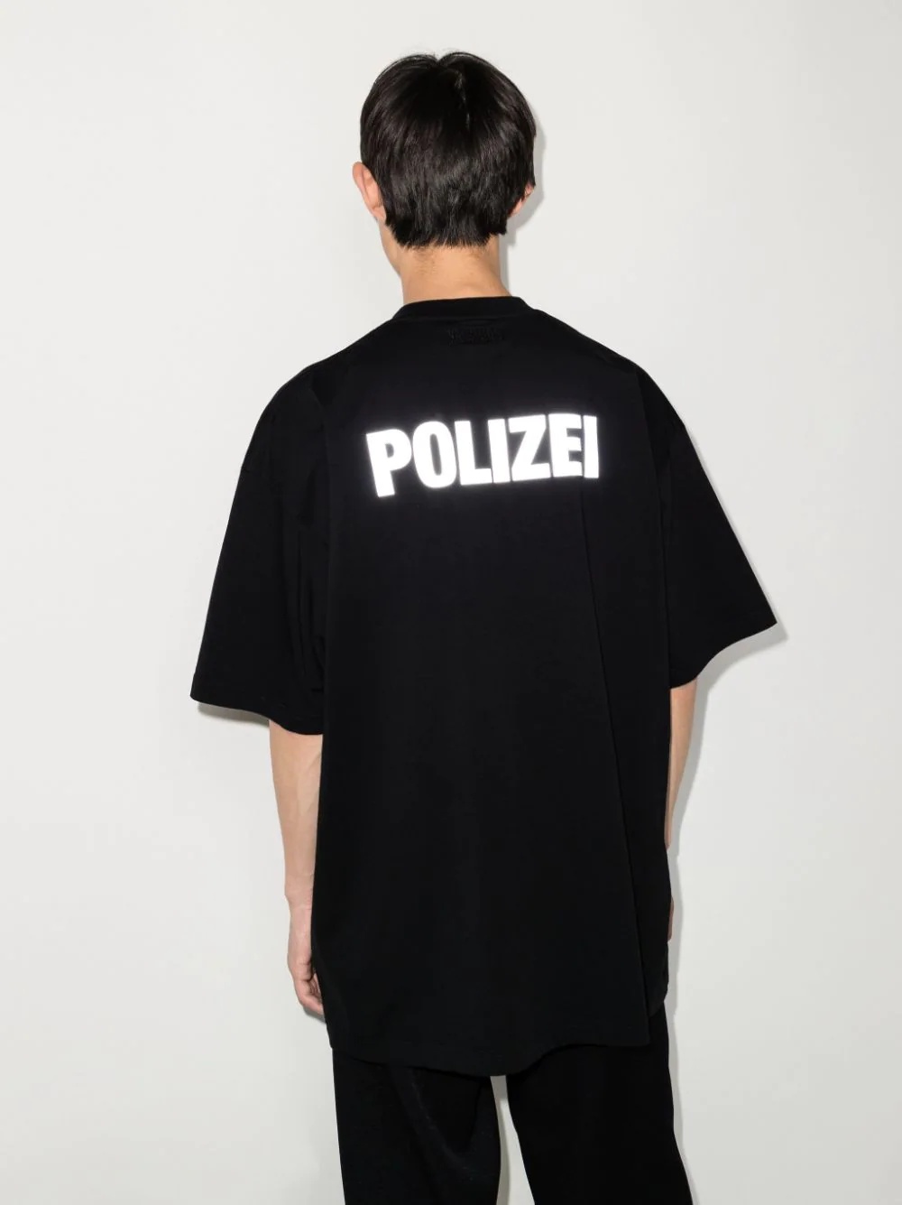 'Polizei' slogan-print T-shirt - 3