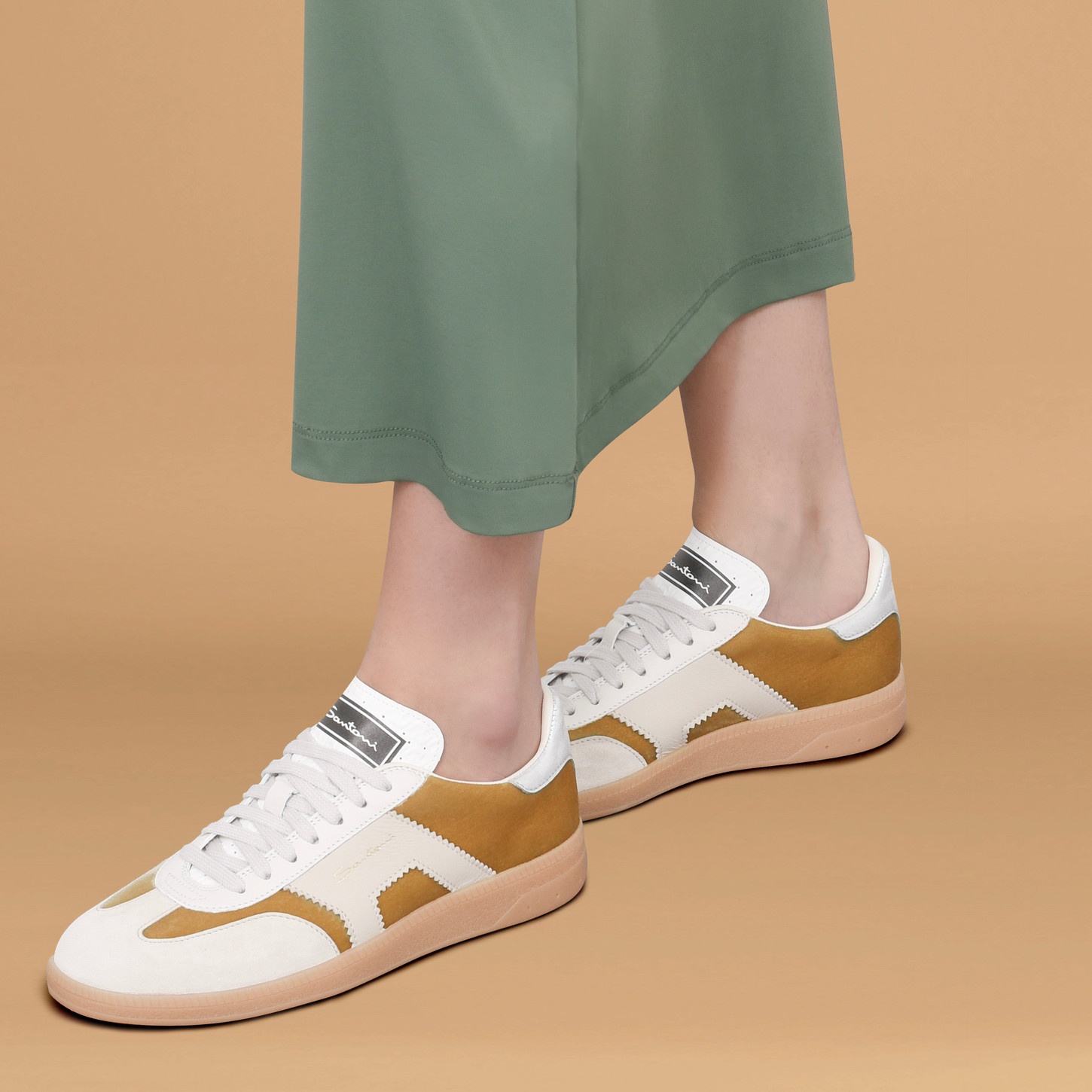 【SANTONI】DBS Olyレディーススニーカー Santoni DBS Oly Sneakers | White | FARFETCH
