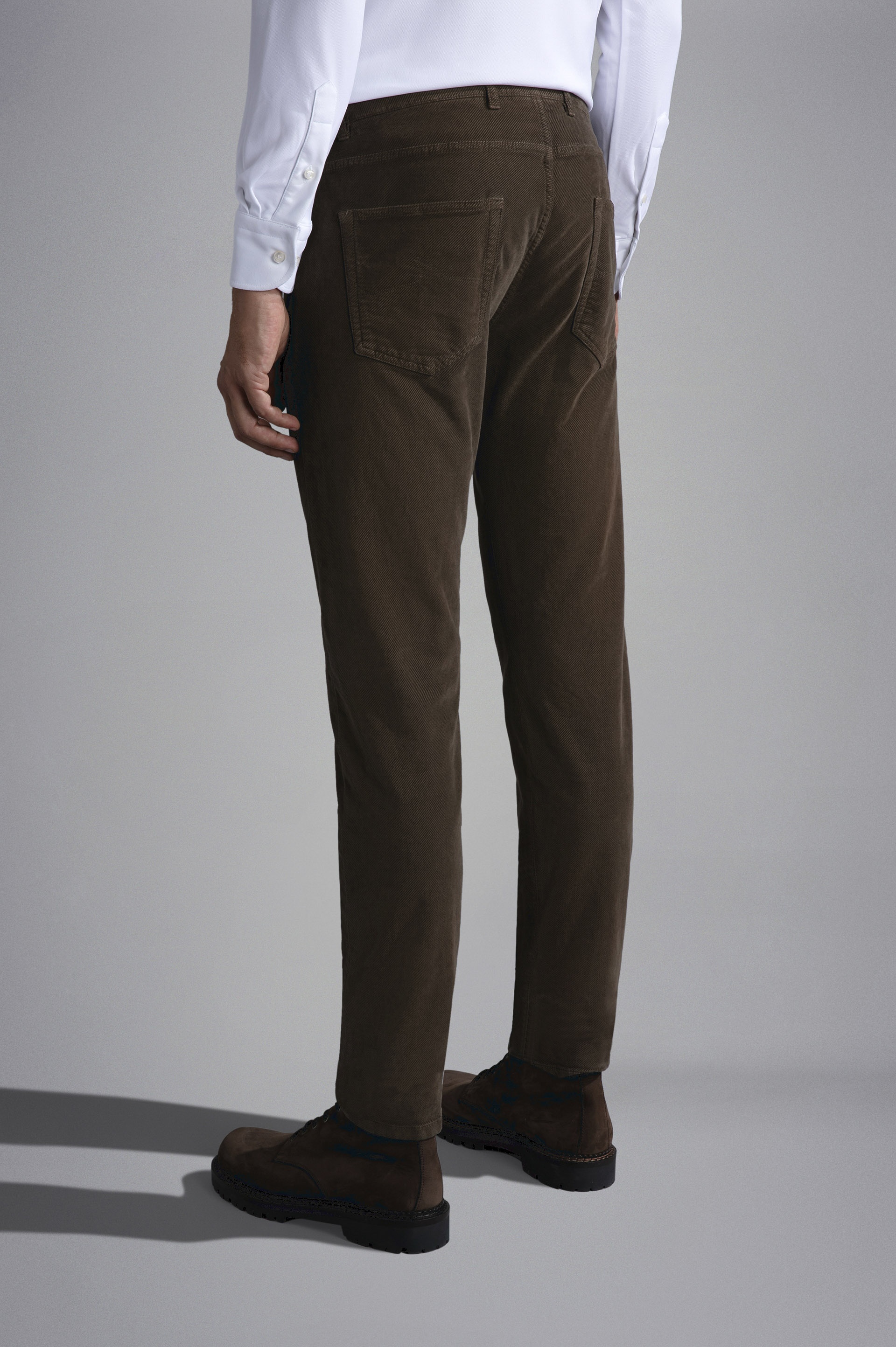 VELVET TWILL 5-POCKETS TROUSERS - 3
