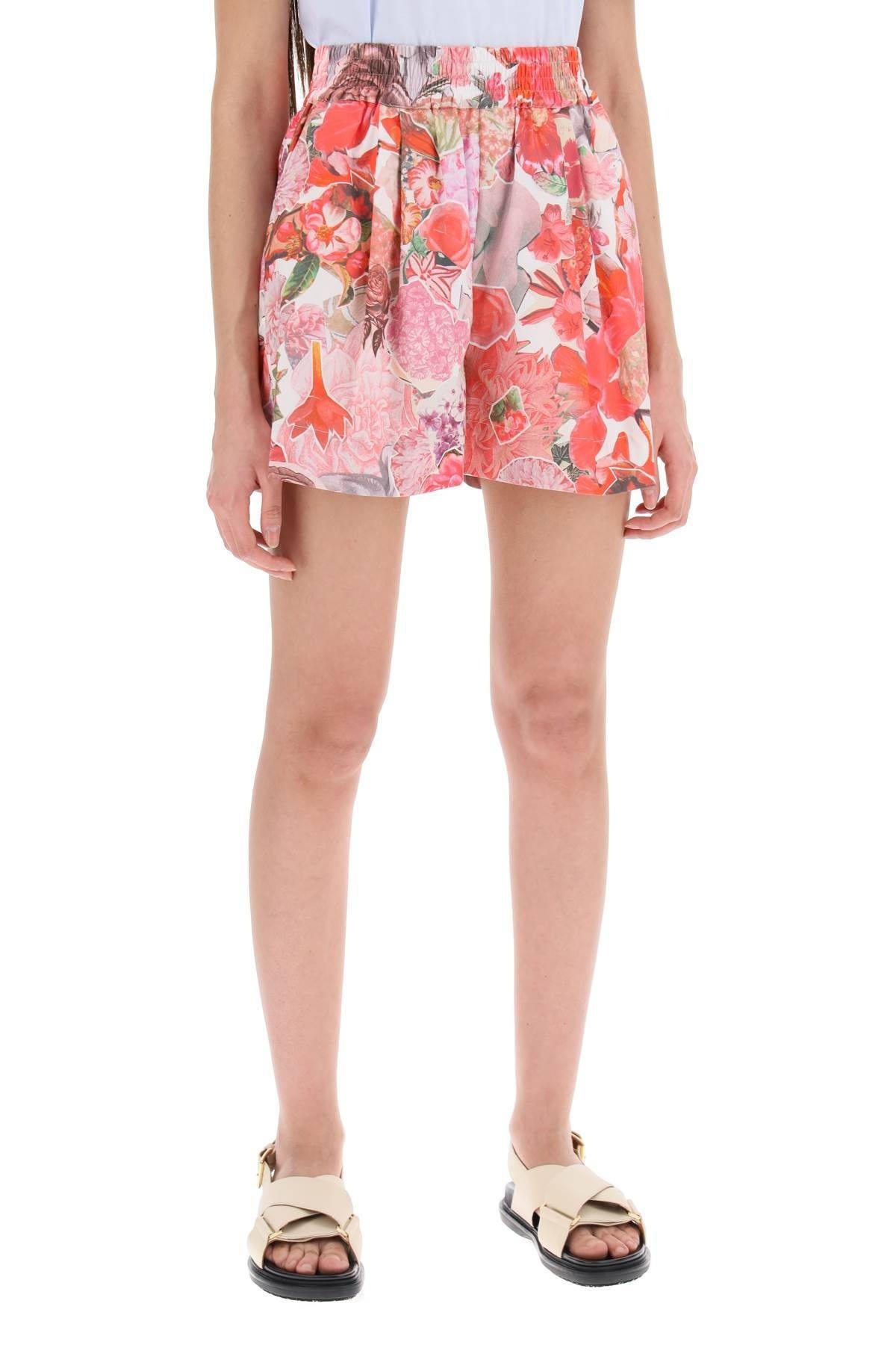 FLORAL PRINT SHORTS - 3