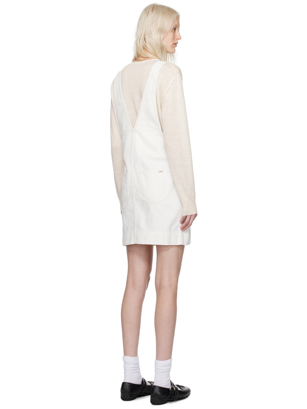White Toffe Minidress - 3