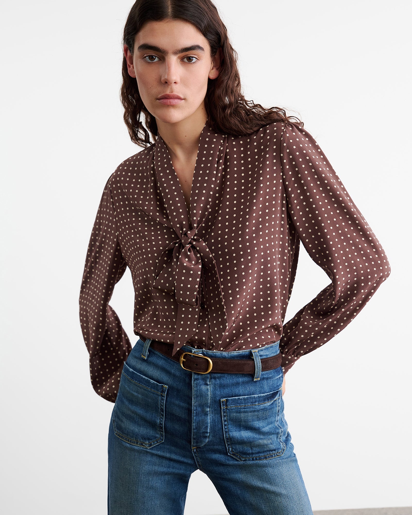 CARINA SILK BLOUSE - 2