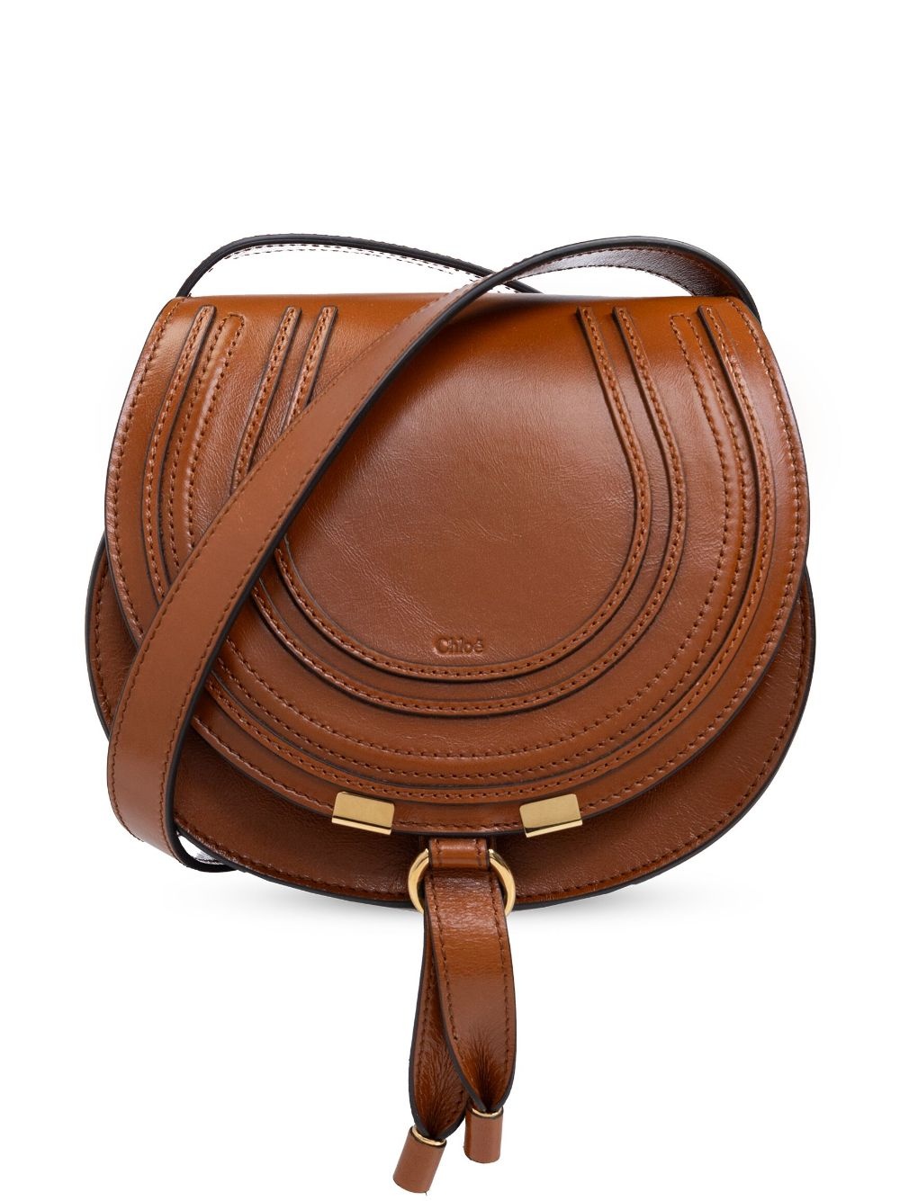 small Marcie leather saddle bag - 1