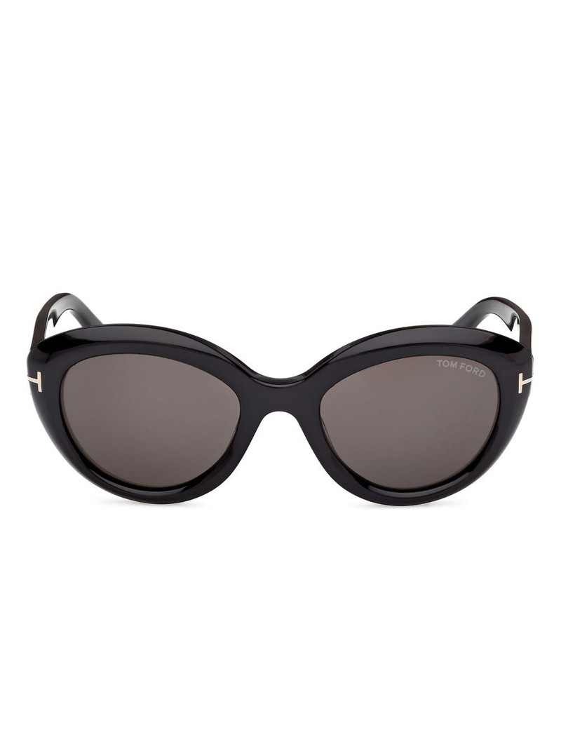 round-frame T-logo sunglasses 1