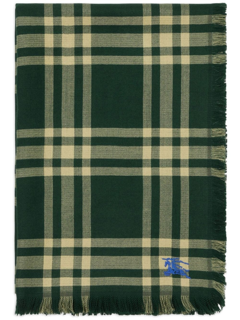 reversible check-pattern scarf - 1