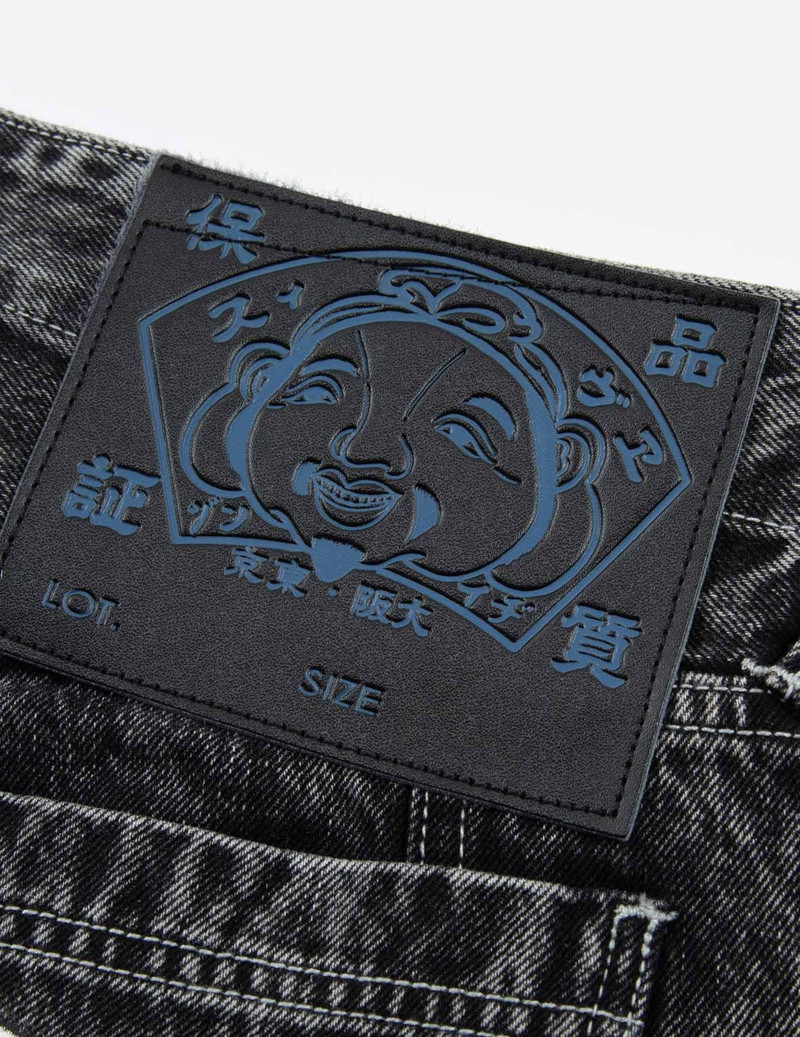 SEAGULL PRINT LOOSE FIT STRAIGHT-LEG DENIM JEANS 11