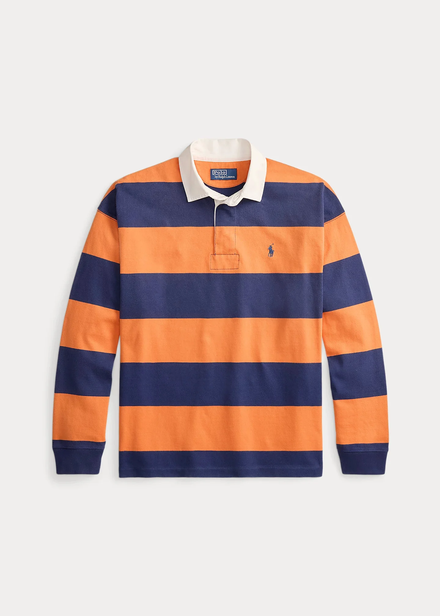 Big Fit Striped Jersey Rugby Shirt - 1