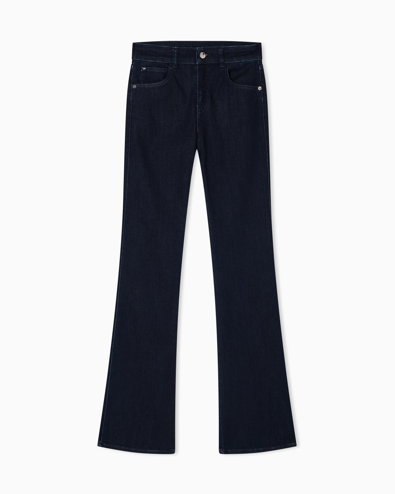 J47 medium high-waisted, flared leg, viscose-blend denim jeans - 1