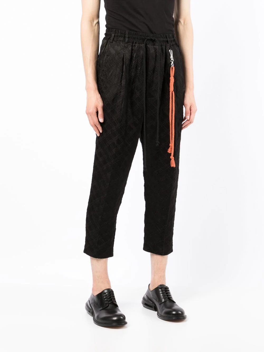 diamond-pattern lounge pants - 3