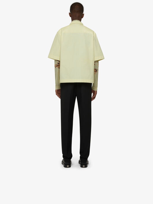 SHIRT IN POPLIN WITH METALLIC DETAILS - 4
